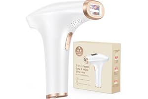 HIKYSKIN IPL Geräte Haarentfernung Laser mit 9 Energiestufen und 3 Funktionen HR/SC/RA, 999.900 Lichtimpulse Schmerzfreie Haarentfernung Laser für Männer, Frauen, Gesicht, Achseln, Beine, Körper