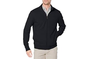 Amazon Essentials Homme Sweat-Shirt à Col Montant, à Fermeture Éclair Intégrale, en Tissu Éponge French Terry Léger