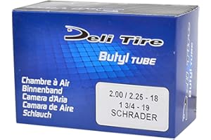 Chambre a air 2.25/18 Deli Tire pour mobylette Neuf grosse valve (schrader)