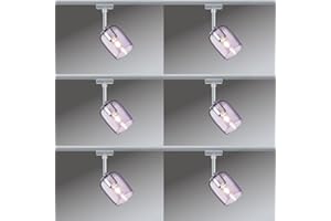 ‎MILI LEUCHTEN 6er Set Paulmann URail Schienensystem Spot Blossom max. 1x25W G9 Chrom matt/Pink transparent 230V Metall/Glas