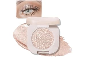 MEITREND Glitter Eyeshadow Sheer Glow Shimmer Sparkle Eye Shadow Palette Makeup for Women,Ultra-fine Powder Multiuse Blendable Formula (SHIMMER)