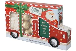 TILZ COLLECTION Christmas Hot Chocolate Kit – Santa’s Hot Chocolate Gift Set, Mini Marshmallows & Chocolate Treats |Christmas Eve box fillers |Sweets for Kids |Stocking Fillers for Kids |Gift Set For Kids