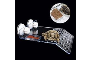 PANOONA Piattaforma Tartaruga, Piattaforma Galleggiante Isola Galleggiante per Tartaruga Rettile con Ventose, Acquario Serbatoio Decor Habitat Ornamento per Tartarughe per Terrari tartaruga, arrampicata