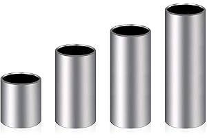 KULANNDER Guitar Slide Set 4Pcs Stainless Steel Slide, Metal Slide, Professional Guitar Slide for Guitar Bass and Other Instruments (4 Sizes)