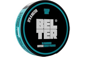 BELTER - Fresh Mint - Caffeine Pouches - 15 Count - Fast-Acting - Zero-Calorie Energy Boost - 80mg Caffeine Per Pouch - Ideal for Sports, Gym, Gaming, & Work - Alternative to Drinks & Gels
