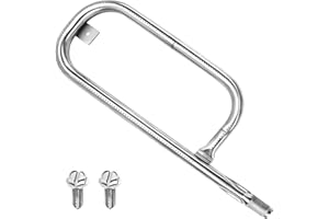 GGC 60040 Grill Burner Tube for Weber Q100 Q1000 Q120 Q1200, Baby Q, 17" Replacement Parts for Weber 386001 386002 516002 516001 50060001 51060001 Stainless Steel Burner Tube for Weber 69957/41657