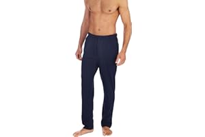 Nikaro Men's Cotton Blend Lounge Joggers with Button Fly and Pockets Relaxed Fit