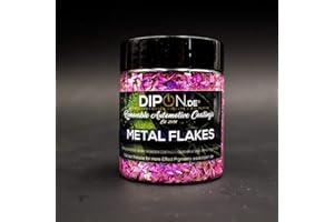 ‎DIPON.DE HIGH PERFORMANCE LIQUIDS & PIGMENTS Effektpigment 3D Aurora Neon Pink Flake Glitter Polyester EFfekt Farbpigment für Epoxidharz Resin Epoxy Autolack Aquarell Seife Kunst Geode