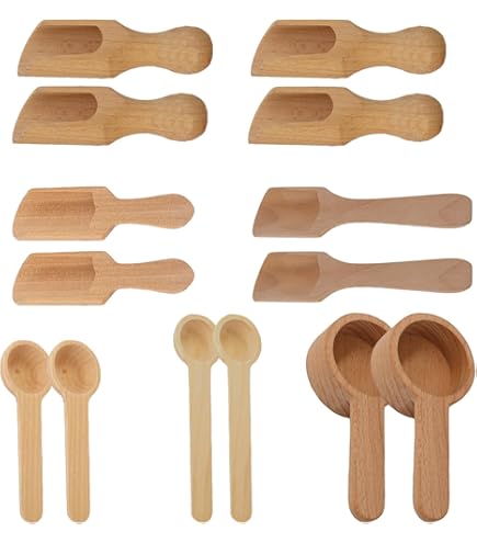 16 Mini Palette In Legno Per Sali E Spezie - 2,3x7,6 Cm - Naturali, Per Cucina, Bagno, Miele, Caramelle - Foto 4