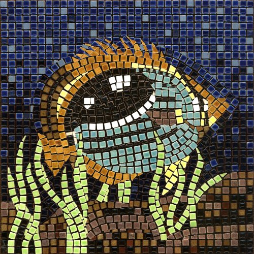 kit de mosaïque, 20x20cm, Poisson kit de mosaïque, 20x20cm, Poisson