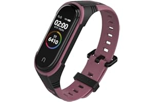 WIIKAI Cinturino Compatibile per XiaoMi Mi Band 5 Mi Band 6 Regolabile di Ricambio Bracciale.