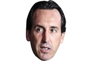FOXYPRINTING Unai Emery Football Sensation Celebrity Cardboard Party Face Mask Fancy Dress