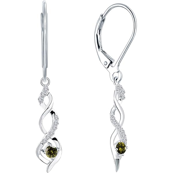 YL Orecchini Pendenti Croce E Infinito In Argento 925 Con Zirconi – Gioiello Battesimo Per Donna, Confezione Regalo - 2