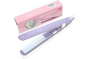 ‎FILFEEL Mini prostownica do włosów 2 w 1 z ceramiki, turmalin, prostownica, 4 kolory