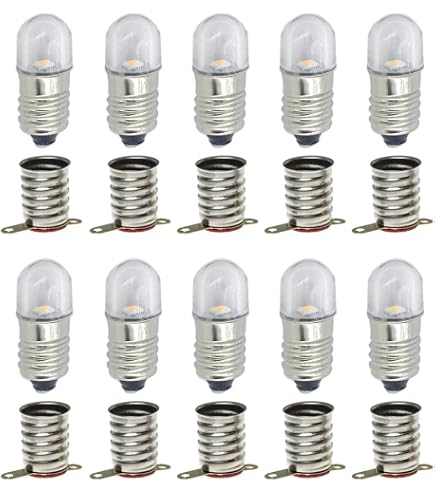 Memotronics Skte10 Lampada a Incandescenza Lampadina E10 Supporto Base