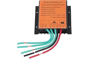 KX-ENERGIE 0-1000W MPPT Windregler 12V 24V,48V Automatische Windgenerator Boost Laderegler Wasserdicht Batterie Regulator für Windkraftanlagen Leistungsregler (48, Volt)