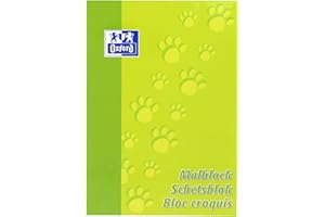 ‎OXFORD Oxford Malblock A4, blanko, 100 Blatt, hellgrün, 5 Stück