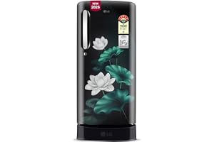 LG Smart Choice 185 L, 5 Star, Smart Inverter, Direct Cool Single Door Refrigerator (GLD1956ZAEL, Emerald Lotus, Base stand with Drawer, Runs on a Home Inverter,Fit Max Chiller Tray, 2026 Model)