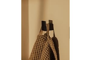 Metallbude Kleiderhaken PALO - 6er Set Schwarz - Minimalistische Wandhaken aus Stahlrohr - Vielseitig einsetzbar - 3x3x2 cm