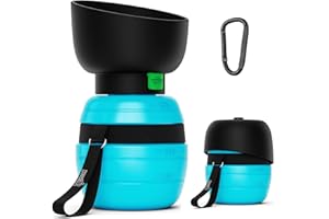 Pecute Przenośna butelka dla psa 350 ml, spacerowa butelka na wodę dla kota, nietoksyczna szczelna butelka na wodę, spacery turystyczne piesze wycieczki