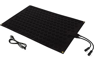 Elektrisk utomhusområdesvärmare 60 x 90 cm strömkabel 1,8 m uppvärmbar matta