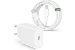 SUSNWERE Caricatore Rapido iPhone 16 15 Apple Original,2Pezzi Certificato MFi 20W Caricabatterie iPhone e Cavo USB C a USB C 1M+2M Alimentatore a Ricarica per iPhone 16 15/16 15 Pro Max/16 Plus/iPad Pro