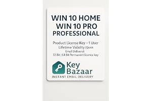 Win 10 Product License Key - 1 User Lifetime Validity (Quick Email Delivery) 32 Bit | 64 Bit. And Quick Installation Support. (Win 10Home, Win)