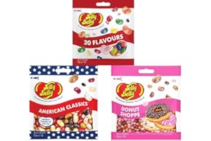 Jelly Belly Mix - 20 Flavours Mix mit den beliebtesten Sorten, American Classics, Donut Shoppe - Jelly Beans (3 x 70g)