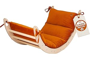 WoodsCraft Arche d'Escalade pour Bebe et Enfant avec Coussin Hypoallergénique | Arche Montessori Bebe - Arche Escalade | Jeux Montessori: Escalade Enfant Interieur