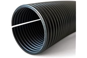 I-MEX Wellrohr 5, 10, 25 oder 50 Meter Wellschlauch Isolierrohr Kabel Schutz Rohr Leerrohr (10m Meter, 7,5 mm innen / 10 mm außen - geschlitzt)