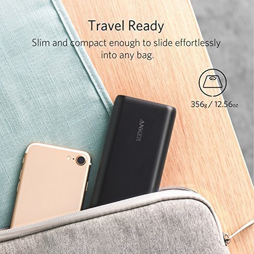 Anker Power Bank Caricabatterie Portatile 2 porte USB PowerCore 20100 - Batteria Esterna Caricatore Portatile da 20100 mAh Ultra Compatto - Alta CapacitÃ  per Huawei, Samsung, iPhone X/8/8 Plus, Asus, LG e Altri
