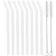 4 Pajitas De Vidrio Reutilizables + Cepillo De Limpieza – Ecológicas Y Elegantes Para Cualquier Ocasión