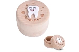 Tandburk mjölktänder för pojkar flickor, mjölktandslåda lämplig för barns födelsedag, för tänder för pojkar flickor barn födelsedag baby shower