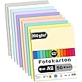 perfect ideaz - 50 yaprak fotoğraf kartonu DIN-A2, beyaz, sağlam geri dönüştürül