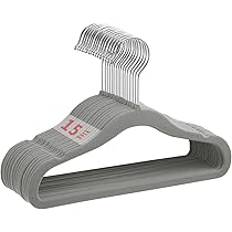 15 Grucce Appendiabiti In Velluto Per Bambini - Ganci Girevoli 360°, Salvaspazio Armadio - Foto 3