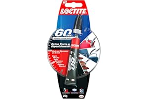 Loctite 60 Secondi Super Colla, Colla rapida per riparazioni domestiche in 60 secondi, colla liquida trasparente per molti materiali diversi, 1x20g tubetto