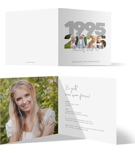 Personalisiertes Karten-Set Mit Umschlag - Individuelle Gestaltung Mit Foto & Text Für Hochzeit, Geburtstag & Mehr