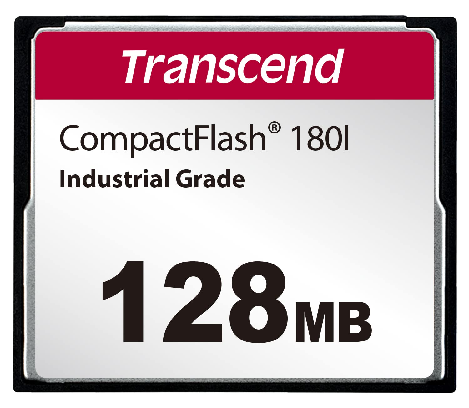 Transcend 128MB CF Card MLC NAND Flash (SLC Mode) Compact Flash Card - TS128MCF180I