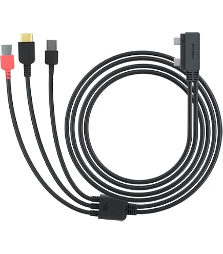 Cavo 3 In 1 Per Tablet XP-Pen Artist 10S/12Pro/13.3Pro/15.6 - Collegamento HDMI, USB, Type-C