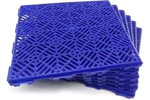 ANTIHUMEDADES Pack 12 losetas (1m² aprox. -Azul) - Autoventiladas y antihumedad para piscinas, camping, duchas, vestuarios, perreras, jaulas, trasteros