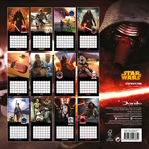 Livres Couvertures de The Official Star Wars Episode 7 Movie 2016 Square Calendar