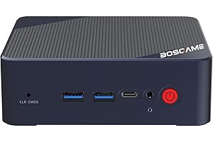 BOSGAME Mini PC N100 Alder Lake 12th Mini Computer, Win11 Pro 16 GB DDR4 RAM 512 GB PCIe x1 SSD, Display triplo 4K 60 HZ con doppio HDMI+Type-C, Mini PC silenzioso 36 W, WIFI5, Ufficio, Istruzio