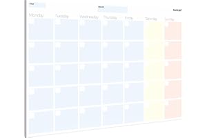 PACKLIST® Monthly Planner Pad for Home, Study, Work & Family Plans - Efficiently Organise Your Schedule, Set Goals, and Enhance Productivity with this Comprehensive and Easy-to-Use Planner