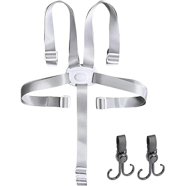 Harnais De Sécurité Chaise Haute 3 Points - Ceinture Réglable Pour Bébé Poussette Et Chaise Enfant Nylon Robuste