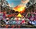 Produktbild Csyhl DIY 5D Diamant Malerei Sunrise Bike Kreuzstich Kit Volle runde Strass Diamant Stickerei Landschaft Wohnkultur Handwerk