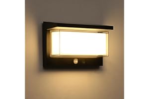 Lámpara Solar Exterior con Sensor de Movimiento Vankarr IP65 3000K blanco cálido Encendido/Apagado Automático, LED Impermeable para Jardín, Terraza, Pasillo y Caminos