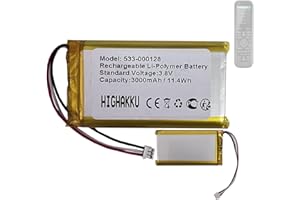 HIGHAKKU Ersatzakku Batterie 533-000128 623158 kompatibel mit Lo-gitech Harmony 950 / Harmony Elite Remotes