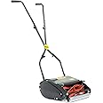 Webb WEH12R Manual Hand Push Cylinder Lawnmower with Roller, Adjustable Cutting Heights, 30cm Cutting Width and 18L Collection Bag - 3 Year Guarantee