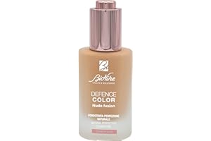 Bionike Defence Color - Fondotinta Nude Fusion Perfezione Naturale SPF 15, Assorbe il Sebo e Uniforma l'Incarnato, Dona una Pelle Levigata e Luminosa, 30 ml