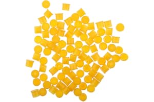 P Prettyia 100pcs Yellow Plastic Covers Dustproof Dust Cap for SMA RP-SMA Female RF Connector